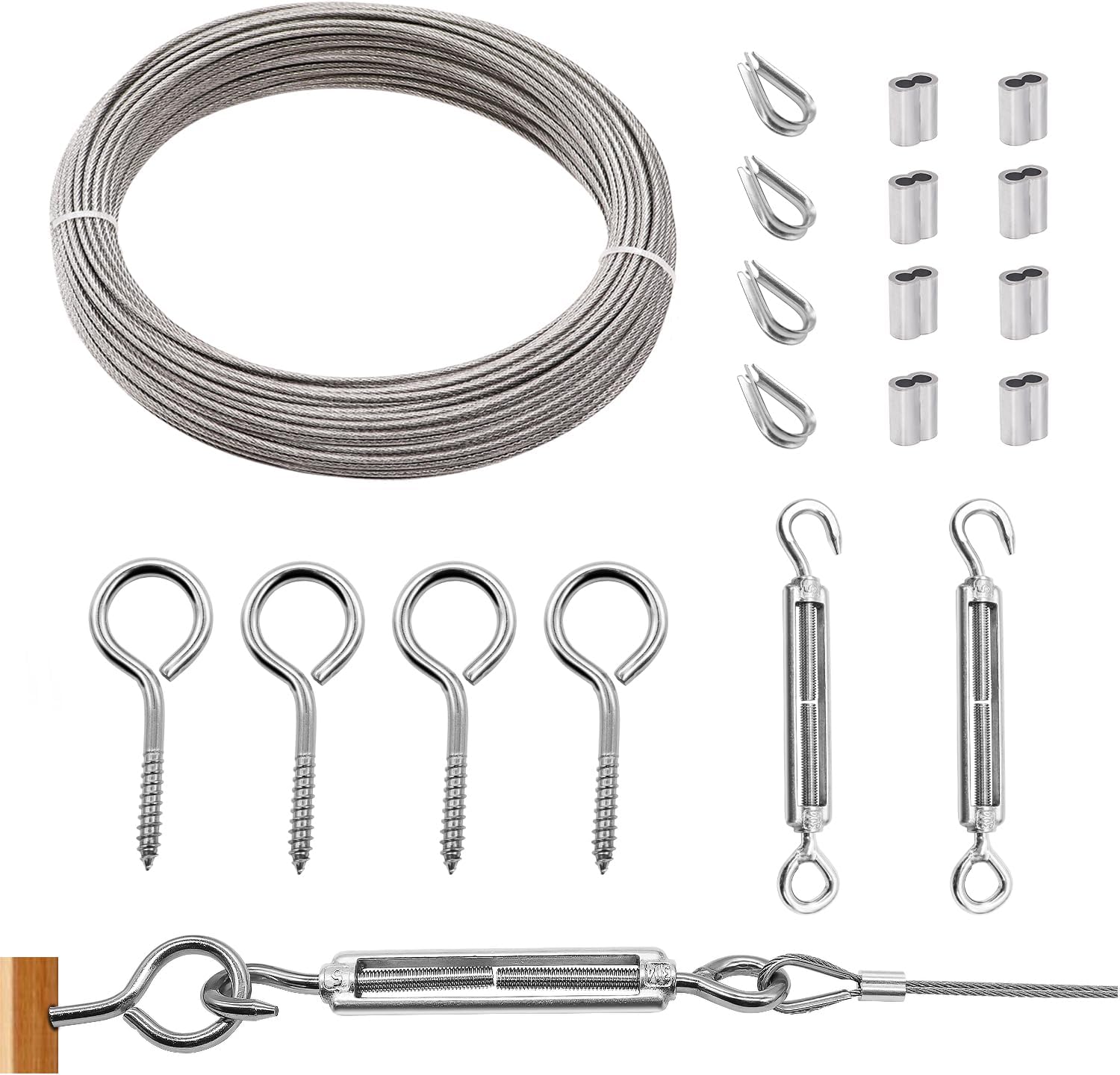 mankk Wire Rope Crimping Tool Kits Crimping Swaging Tool Cable Crimps