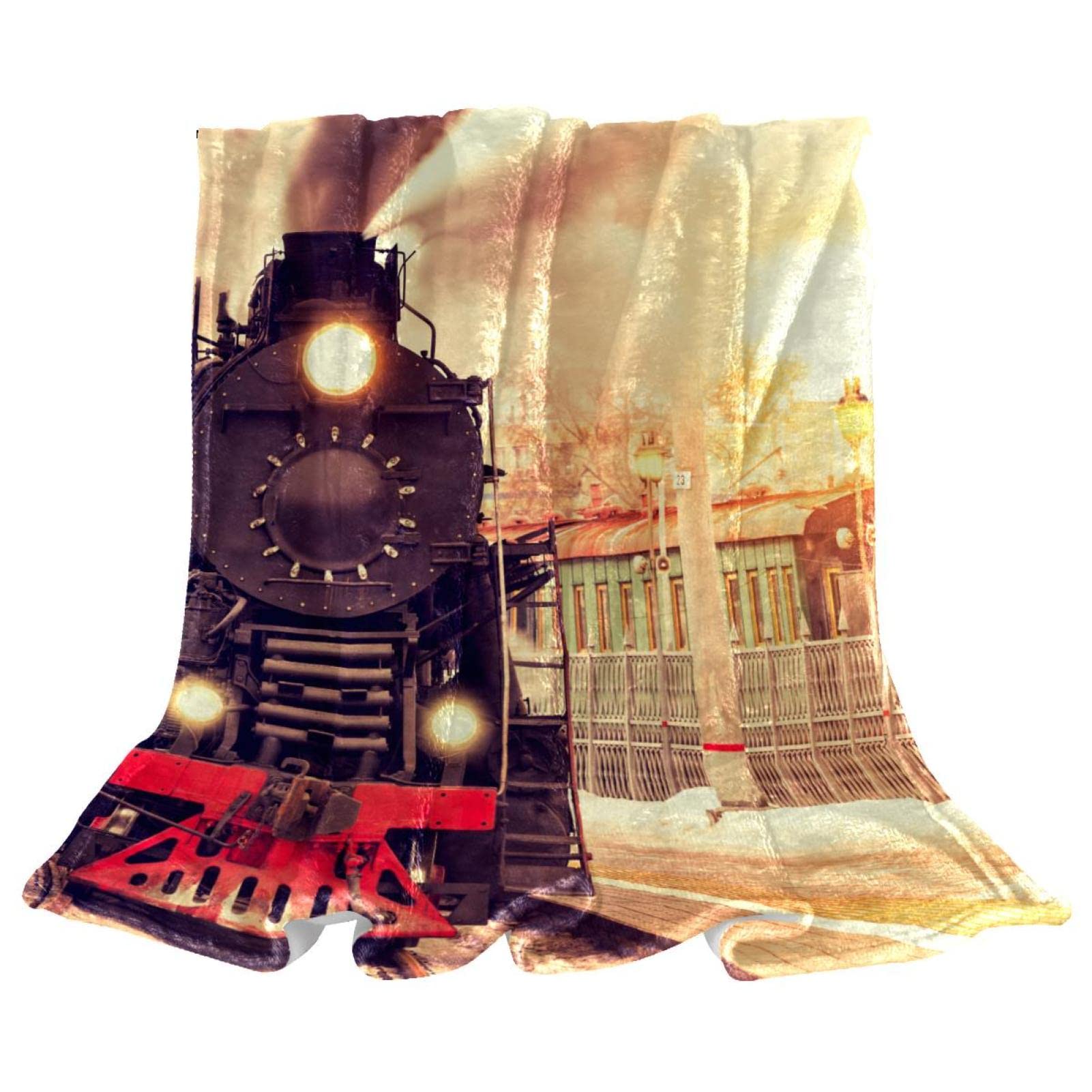 Couvre-lit train au coucher du soleil : adieu aux réveils nocturnes dus au froid