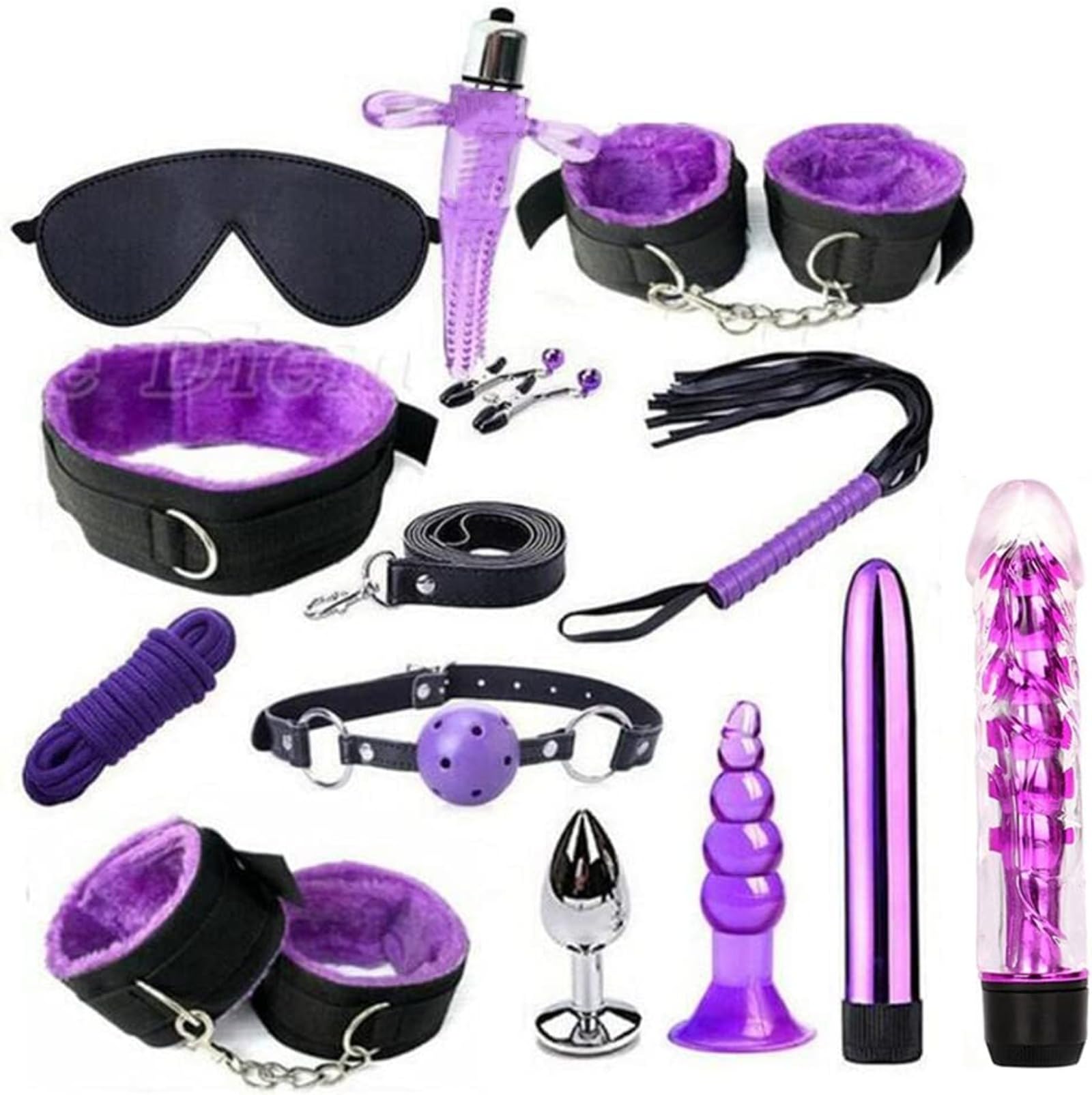 Set di bondage Giocattoli per adulti per il bondage Aumentano il piacere sessuale Cinghie di nylon speciali Set di bondage per adulti Set da 13 pezzi Set di giocattoli Regalo