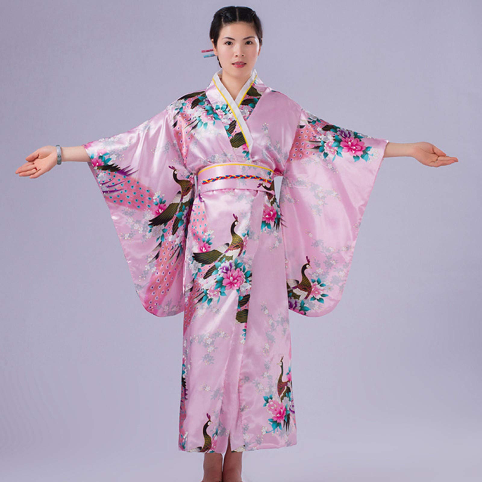 Amazon.co.jp: Niunuolis レディース ジャパン コスチューム 着​​物