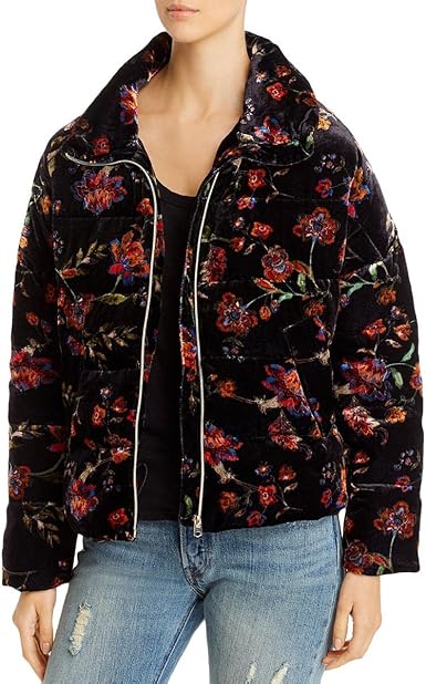 printed puffer jacket
