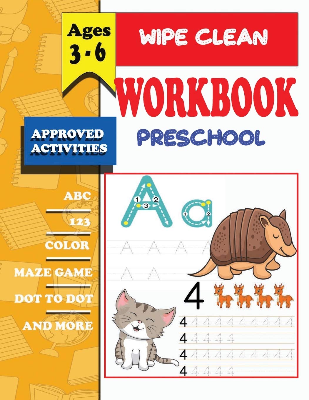 Buy wipe clean workbook preschool ages 36 wipe clean workbook prek