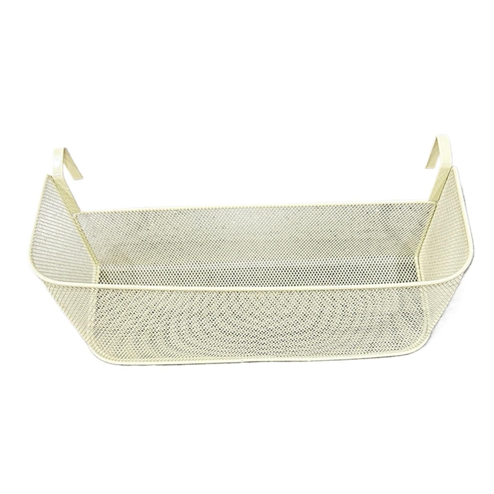 Dorm Bed & Bunk Bedroom Bedside Hanging Storage Basket Space Saving Multifunctional Metal Shelf For Hotel Office For Home(Yellow)