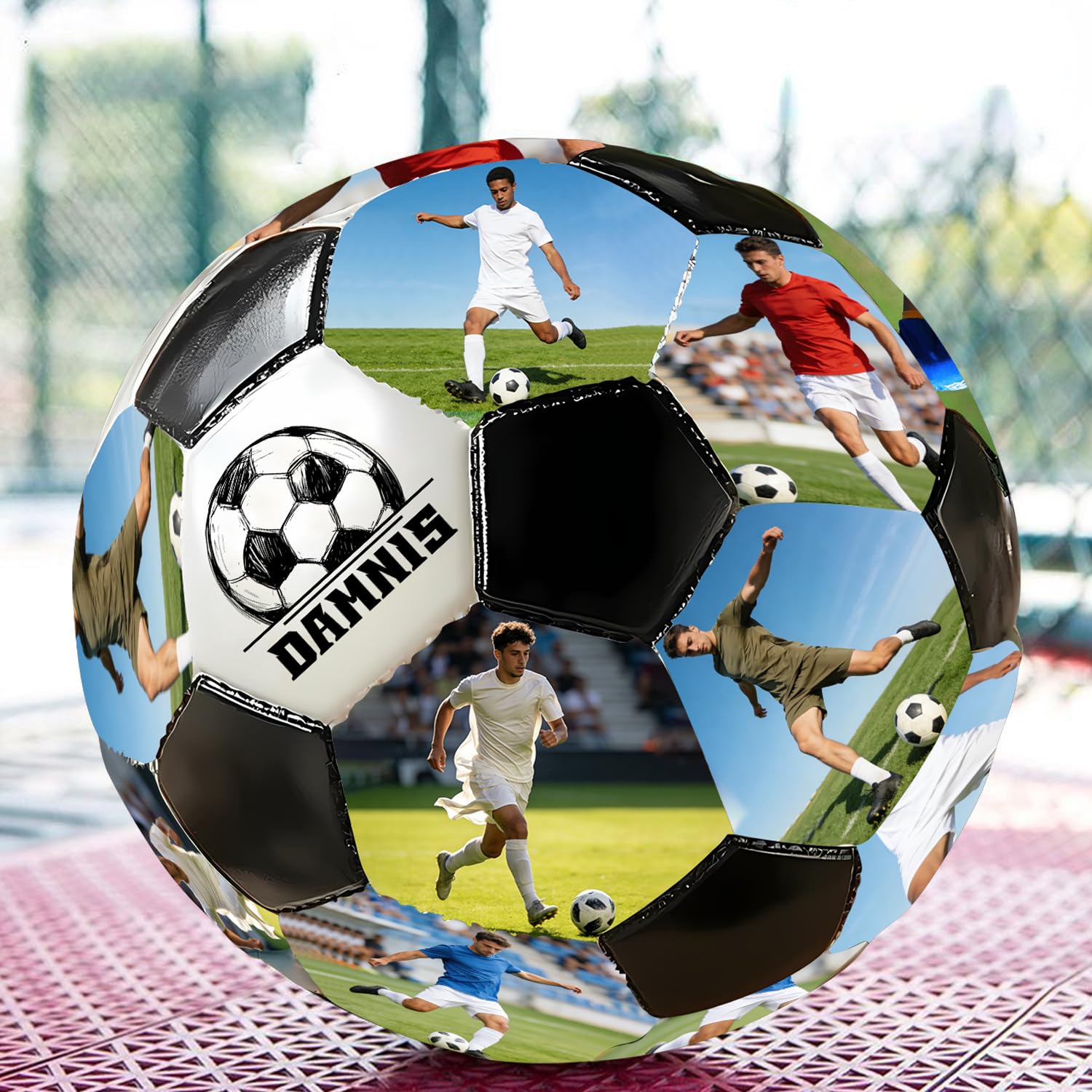 Personalisierter Foto-Fußball mit Namen, personalisiertes Fußball-Geschenk für Sohn, Tochter, Freund, Fußball-Fan, bester Vater aller Zeiten, Geschenke für Papa