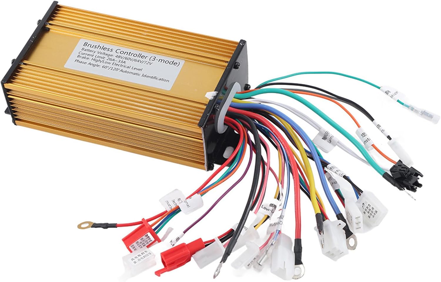 Electric Speed Motor Controller E Brushless Controller, Electric Scooter Motor Speed Controller Three Mode 12 Tube, 1000W-1500W Motor Controller