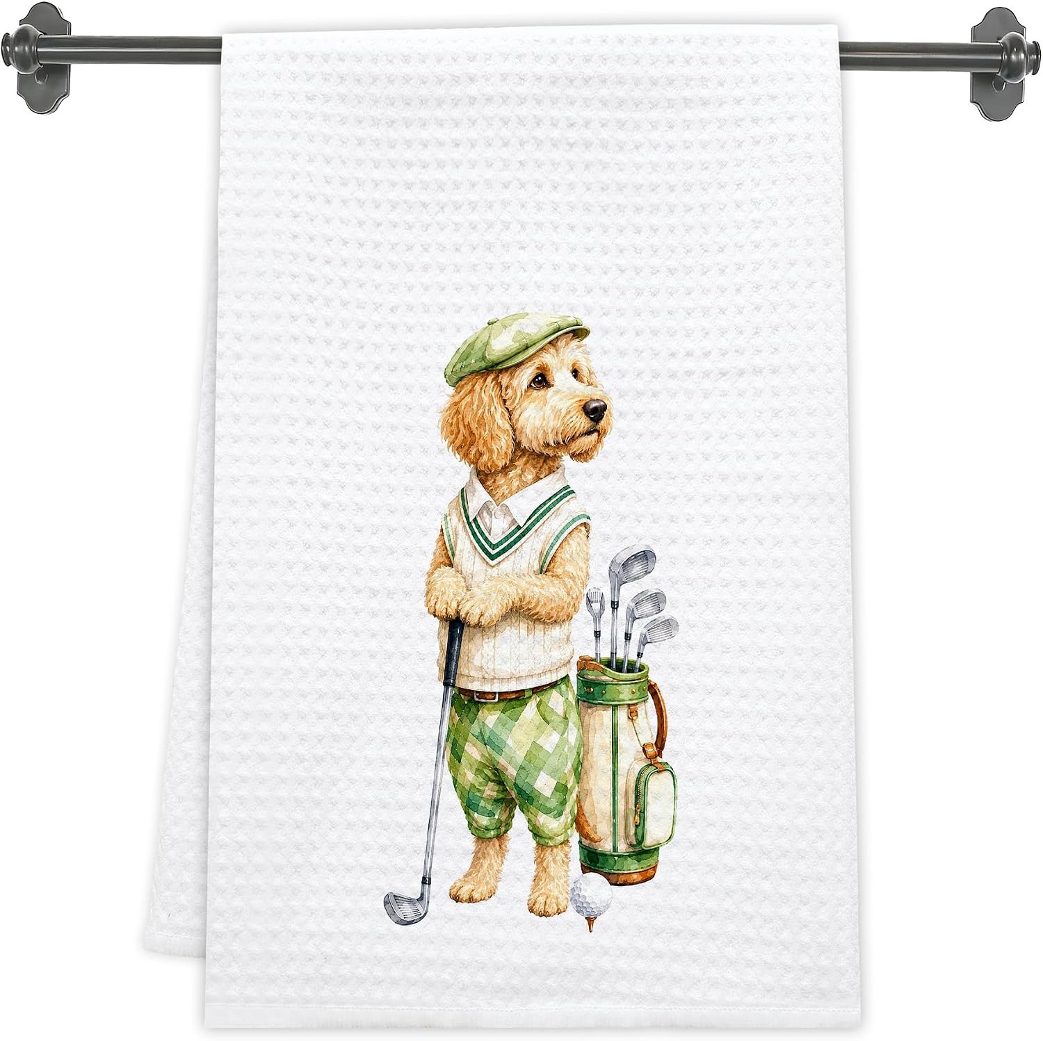 Goldendoodle Dogs Golf Kitchen Towels, Decor Gifts For Dog Lovers-b57