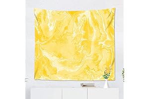 Suklly Tapestry Wall Hanging: Bright and Vibrant Yellow Tapestries for Home Decor