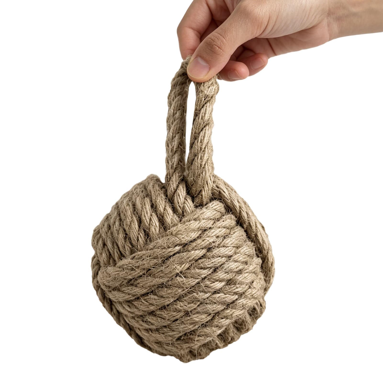 Yblue Khaki Square Rope Door Stopper With Handmade Nautical Square Doorstop With Handle