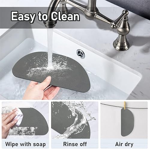 Miniatura 7 de Bandeja de goteo para refrigerador, paquete de 2 receptor de goteo de refrigerador para dispensador de agua de refrigerador, bandeja de goteo de