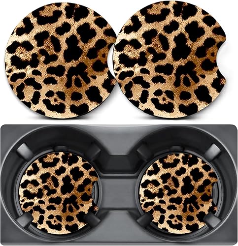 Miniatura 38 de 2 unidades de posavasos para portavasos de coche, posavasos para portavasos de coche con diseño de cereza, alfombrilla de goma antideslizante de