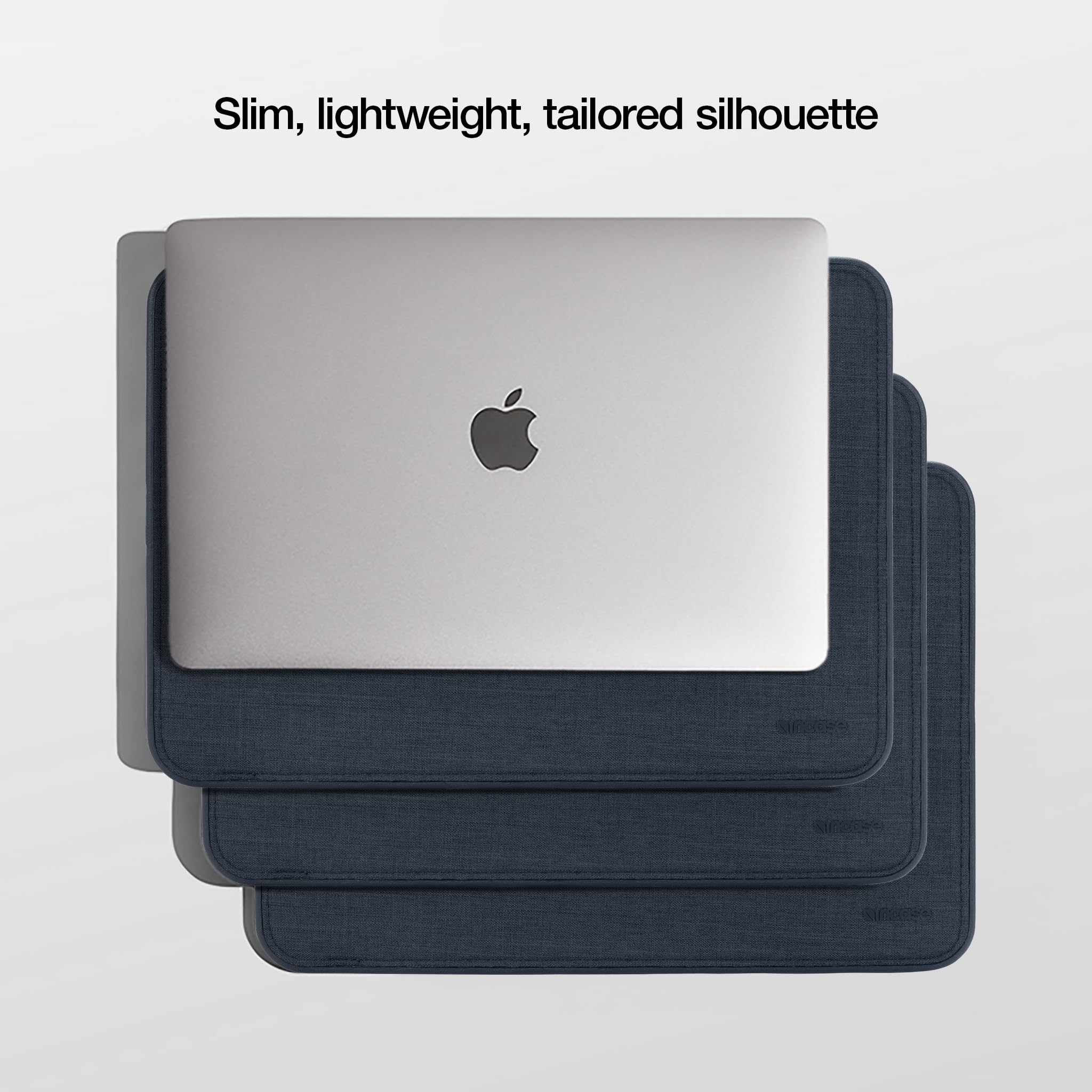 Incase ICON etui na laptopa 14 cali na MacBooka Pro – Woolenex – etui na laptopa – bezpieczne i trwałe, zapewniające maksymalną ochronę przed wstrząsami (37,5 x 25,6 x 2,2 cm) – Heather Navy