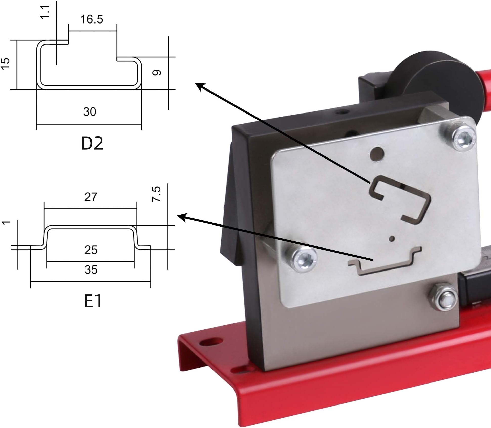 DIN Rail Cutter Tool for Cutting with Guide and measuring ruler, cutting din rail