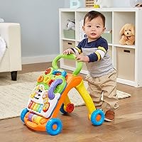 Vista 4 de VTech sit-to-stand caminador, Base, Anaranjado