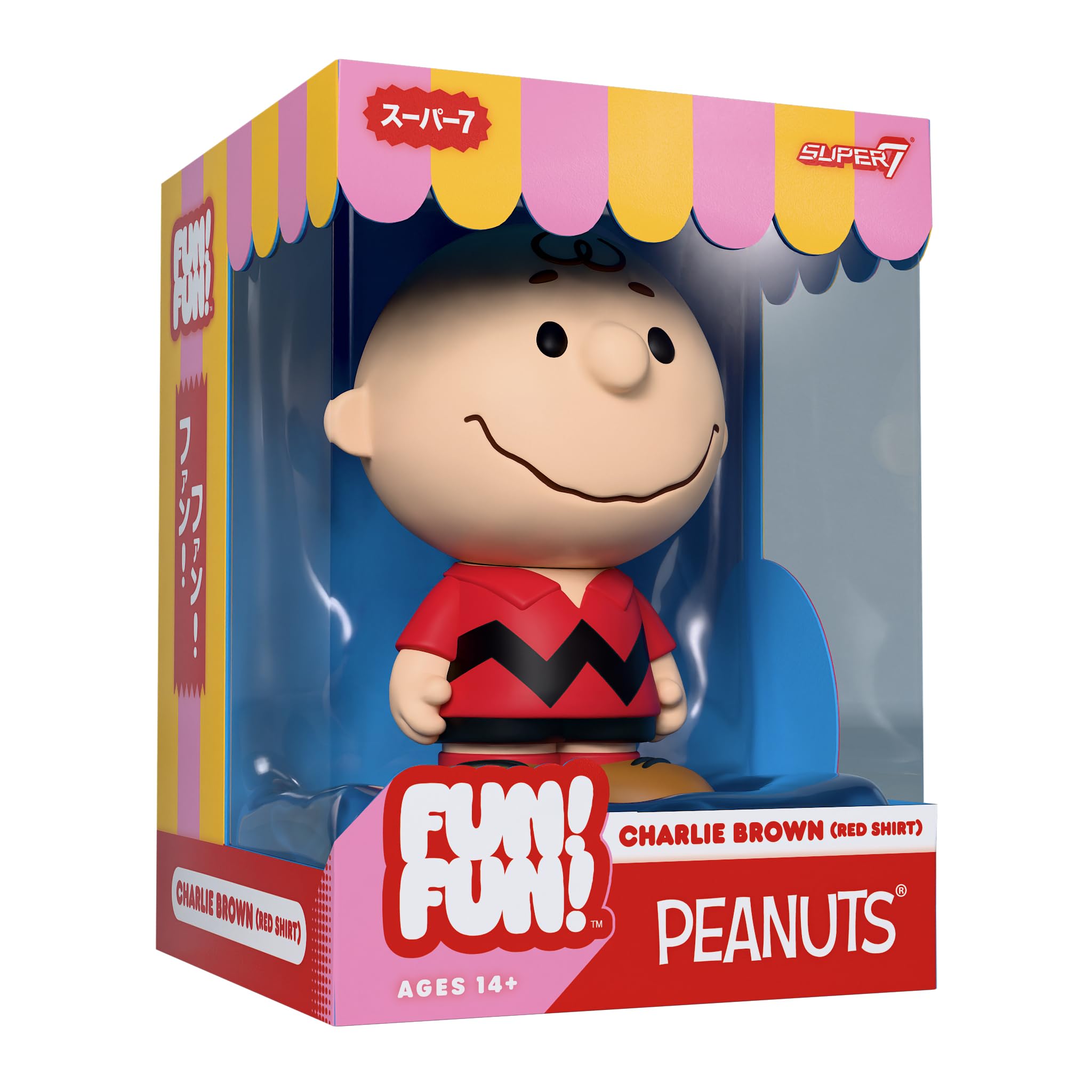 Amazon.com: Super7 Fun! Fun! Peanuts Charlie Brown (Red Shirt