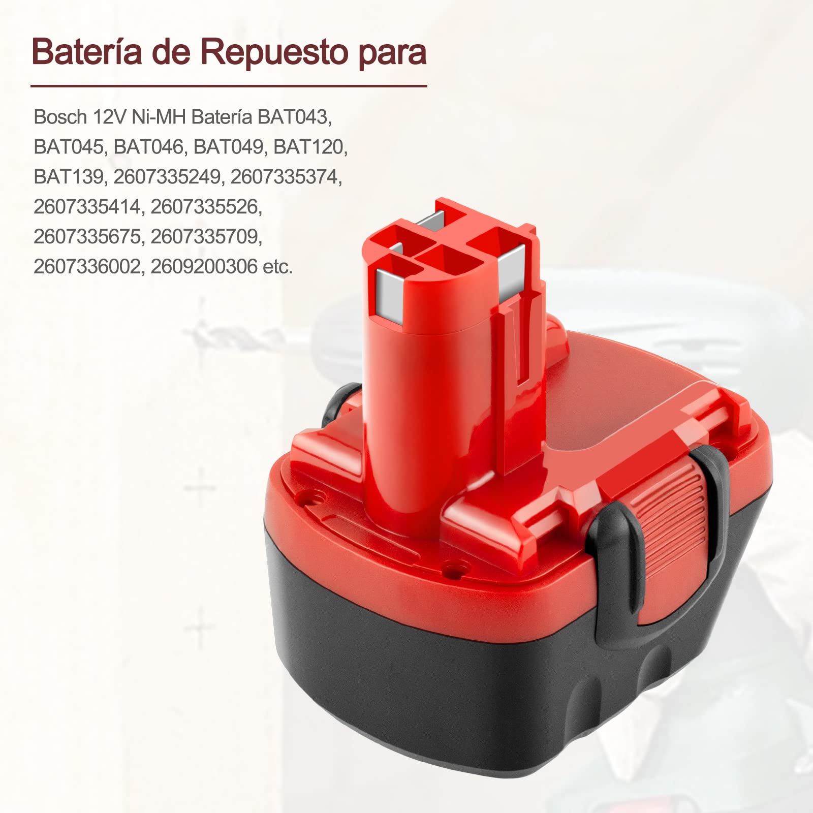 Vhbw Passend Für Bosch PSR 12VE, PSR 12, PAG 12, PSB 12 VE-2 Akku NiMH 1500 Mah 12 V S0r1509r