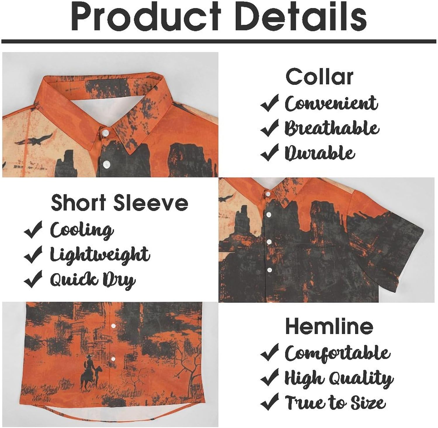 Mens Hawaiian Shirt Casual Button Down Short Sleeve Tropical Beach Holiday Aloha Party Shirt for Men Funny - Image 6