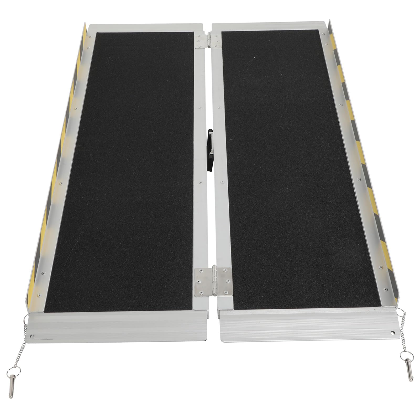 Multifold Wheelchair Ramp 4FT, Non-Slip Threshold Ramp Aluminum, Portable Wheelchair Ramps Folding Handicap Ramp for Home Steps, Car, Doorways, Curbs, Stairs