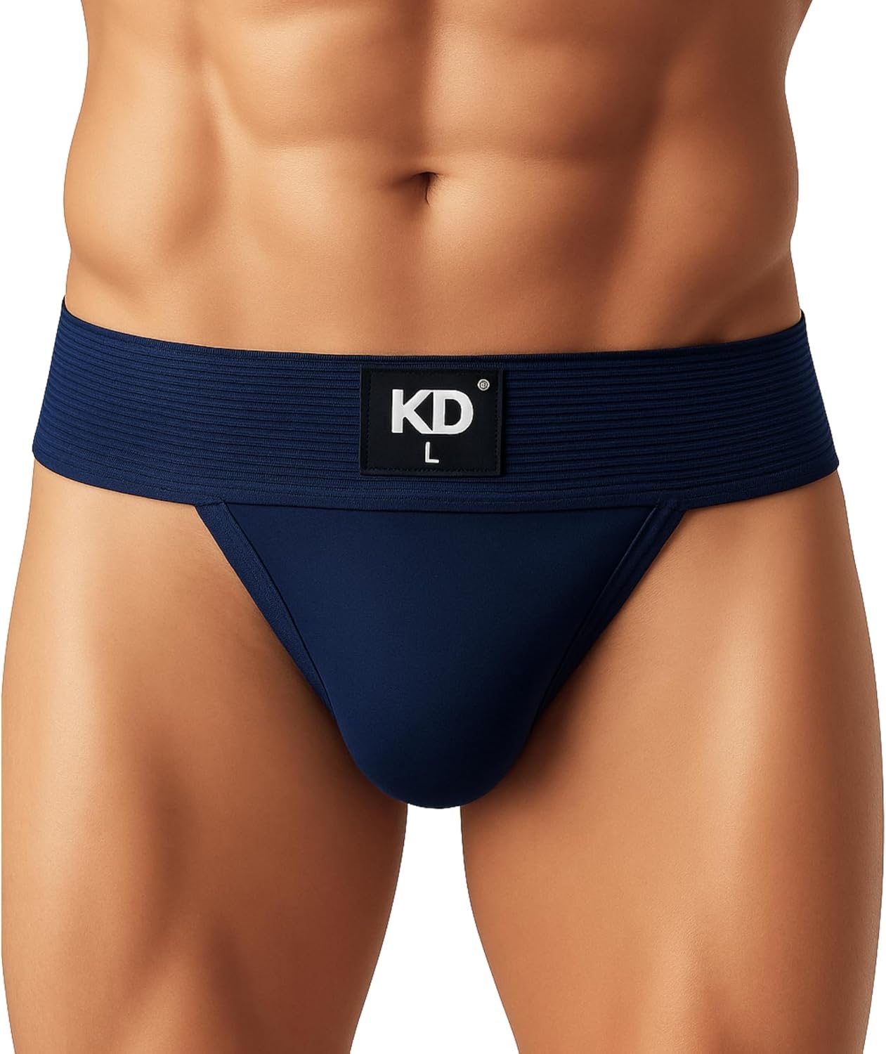 KNK Regent Men’s Cotton Gym Supporter Jockstrap | 100% Cotton | 3” Waistband | Back Covered