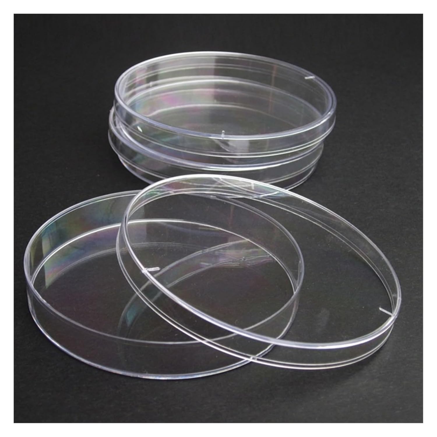 HMFang Laboratory Analysis Plastic Polystyrene Petri Dishs 1-90mm,Sterile, 10pcs/Pack