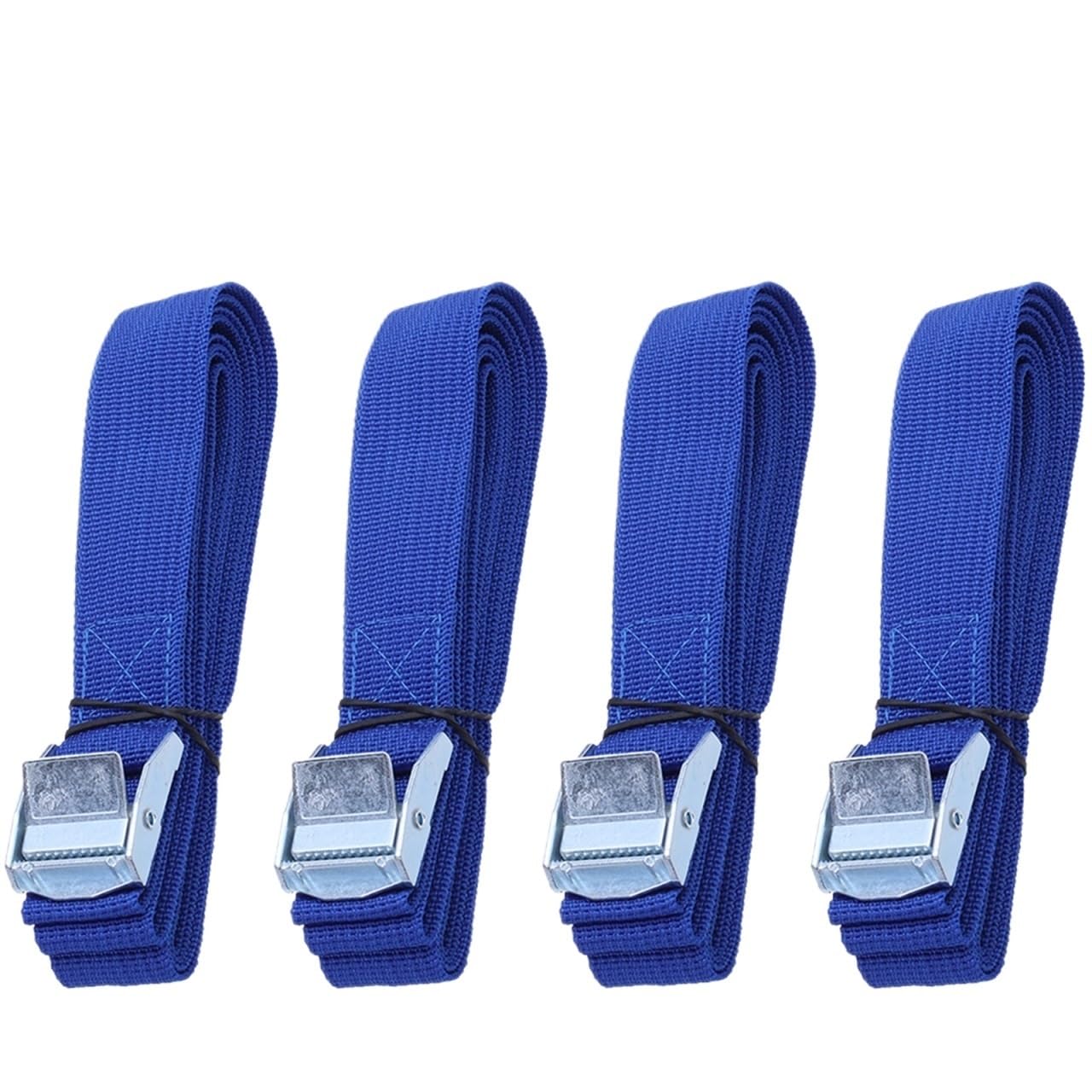 Zurrgurte Zurrgurte mit Schnalle, Nylon-Schnellspanner for Fracht, zur Befestigung von Autodachträgern, Gepäck(Blue2.5m x8PC)