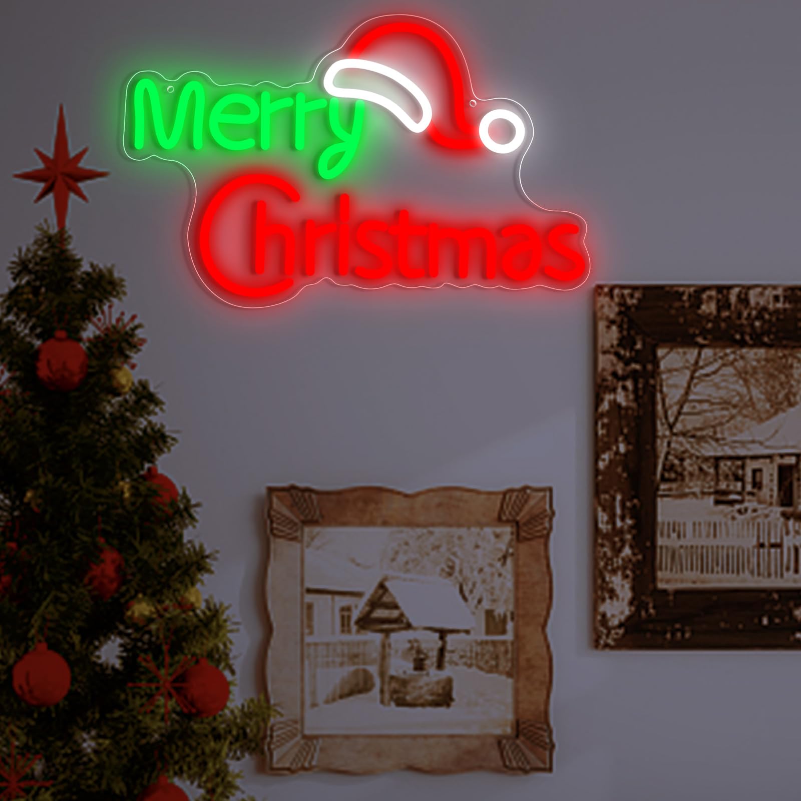 クリスマス飾　メリークリスマス　merry Xmas　LEDネオンサイン Merry Christmas LED Neon Sign Light