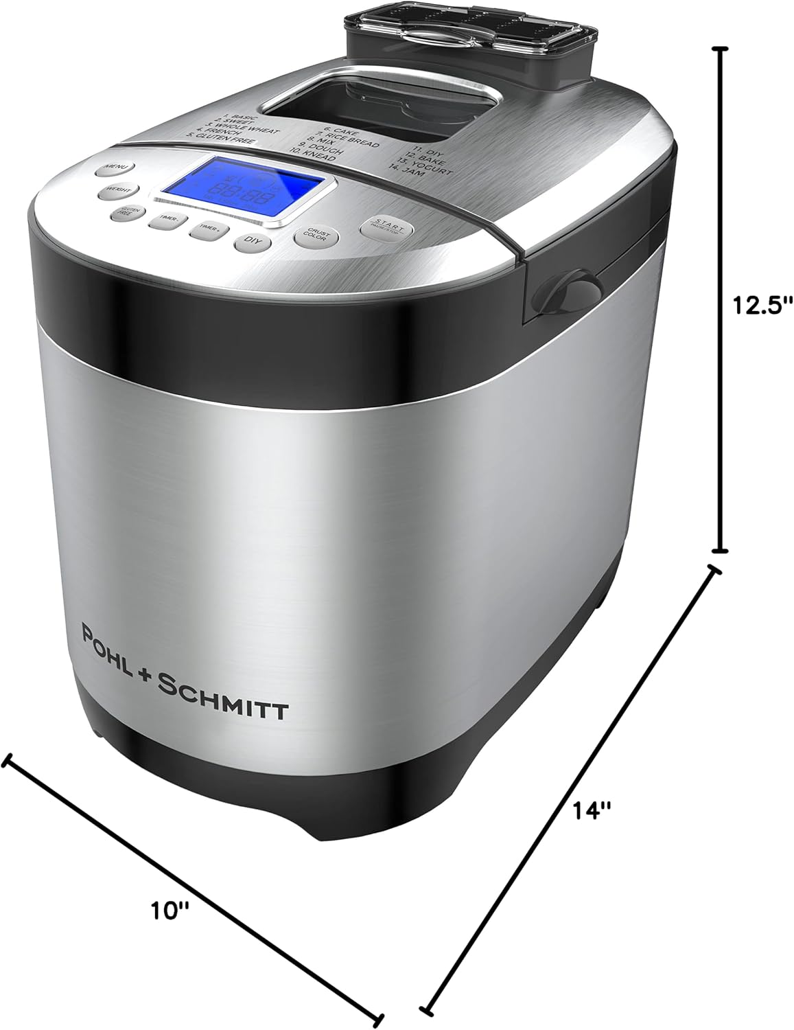 Bread Machine Dimensions