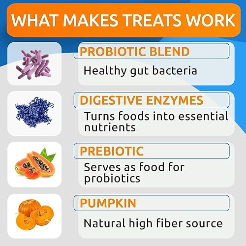 Miniatura 65 de Bark&Spark Vet Strength - Probióticos masticables para perros y enzimas digestivas para alergias con picazón en la piel, salud digestiva de perros