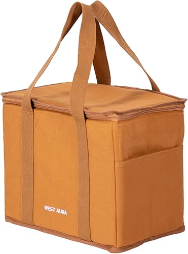 West Aura Bolsa impermeable multiusos aislada para comestibles, duradera, reutilizable, bolsa más fresca - Comestibles, viajes, playa