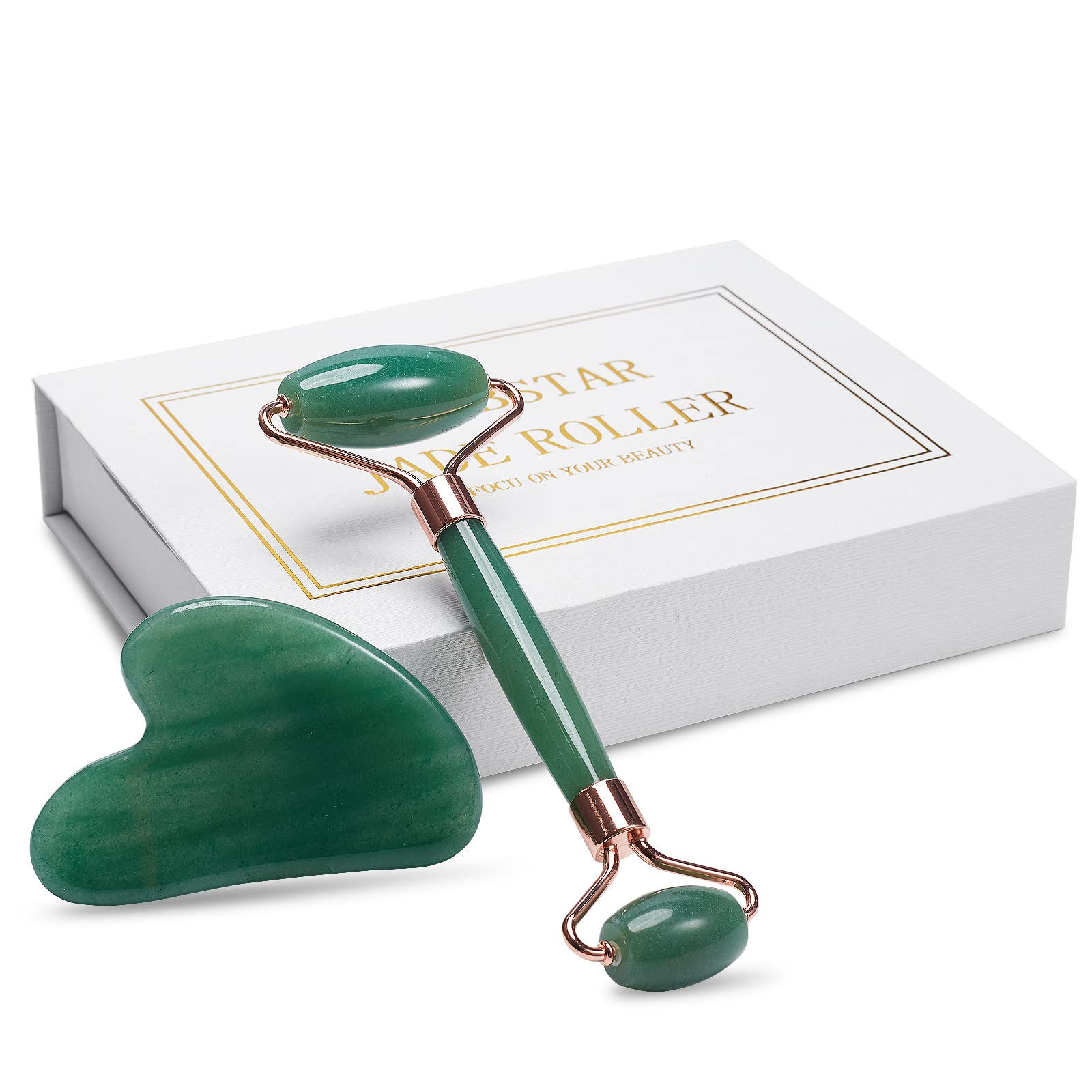 Amazon.com: XYZBSTAR Jade Roller for Face, Facial Roller Massager