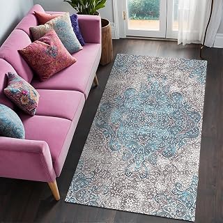 Mesty Kadife Kaymaz Pamuk Tabanlı Yıkanabilir Antibakteriyel Salon Halısı 200x300