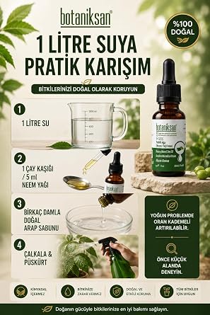 Botaniksan Tesbih Ağacı Neem Yağı 20ML Soğuk Sıkım, Saf, Doğal, Katkısız