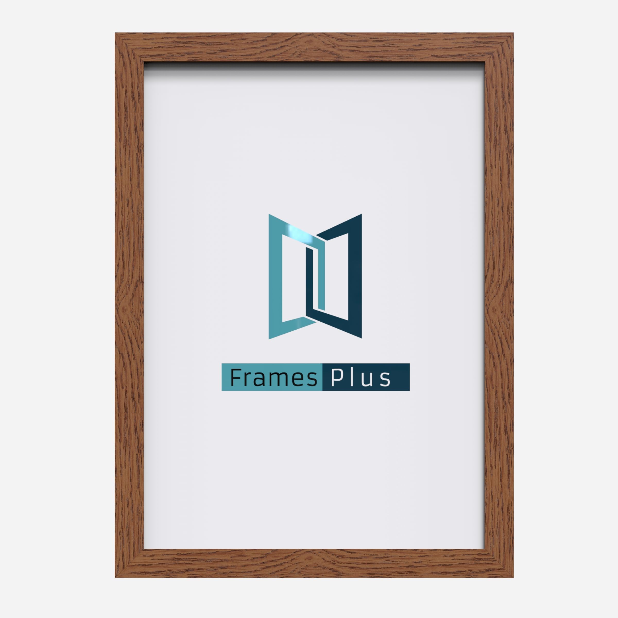 45 x 60cm Picture Frame (450 x 600mm) Wall Mounted Shatterproof Styrene Front, Portrait or Landscape Display for Posters Photos Prints Art, Dark Brown