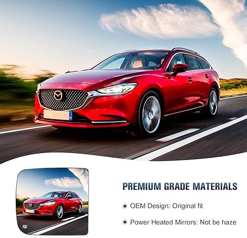 Miniatura 6 de Espejo calefactable del lado izquierdo y del pasajero derecho para Dodge Ram 1500 2009  Dodge Ram 1500 2010-2019 1500 2500 3500 4500 5500  Dodge Ram