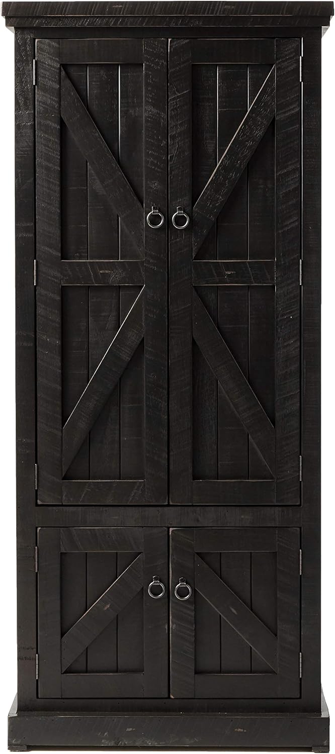 American Heartland Rustic Double Door Pantry, Rustic Yellow : Home & Kitchen