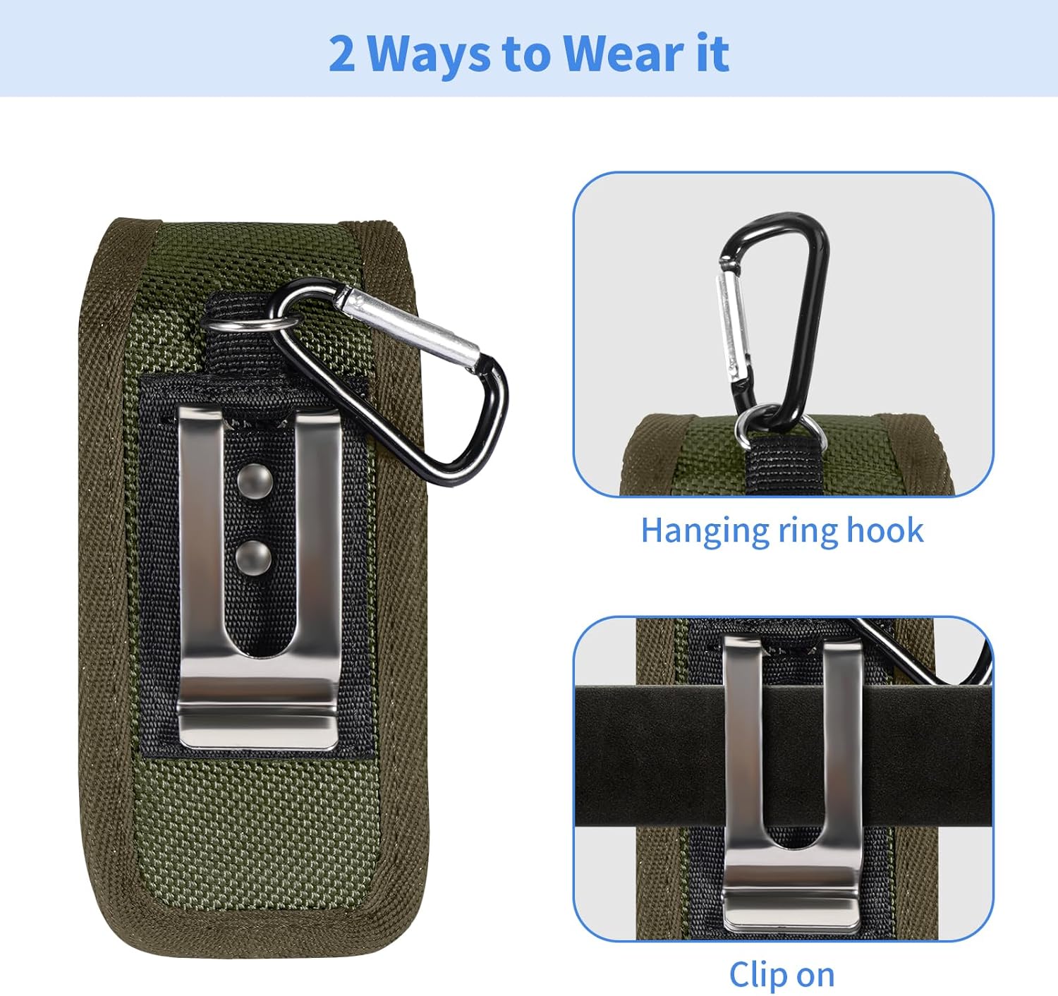 Kenobee Multitool Sheath EDC Pouch Compatible with Leatherman Wave Plus Wingman Surge Rebar, Multi-Purpose Belt Clip Tool Holder Bag, Utility Tactical Waist Pack Camping Hiking Pocket Organizer Case