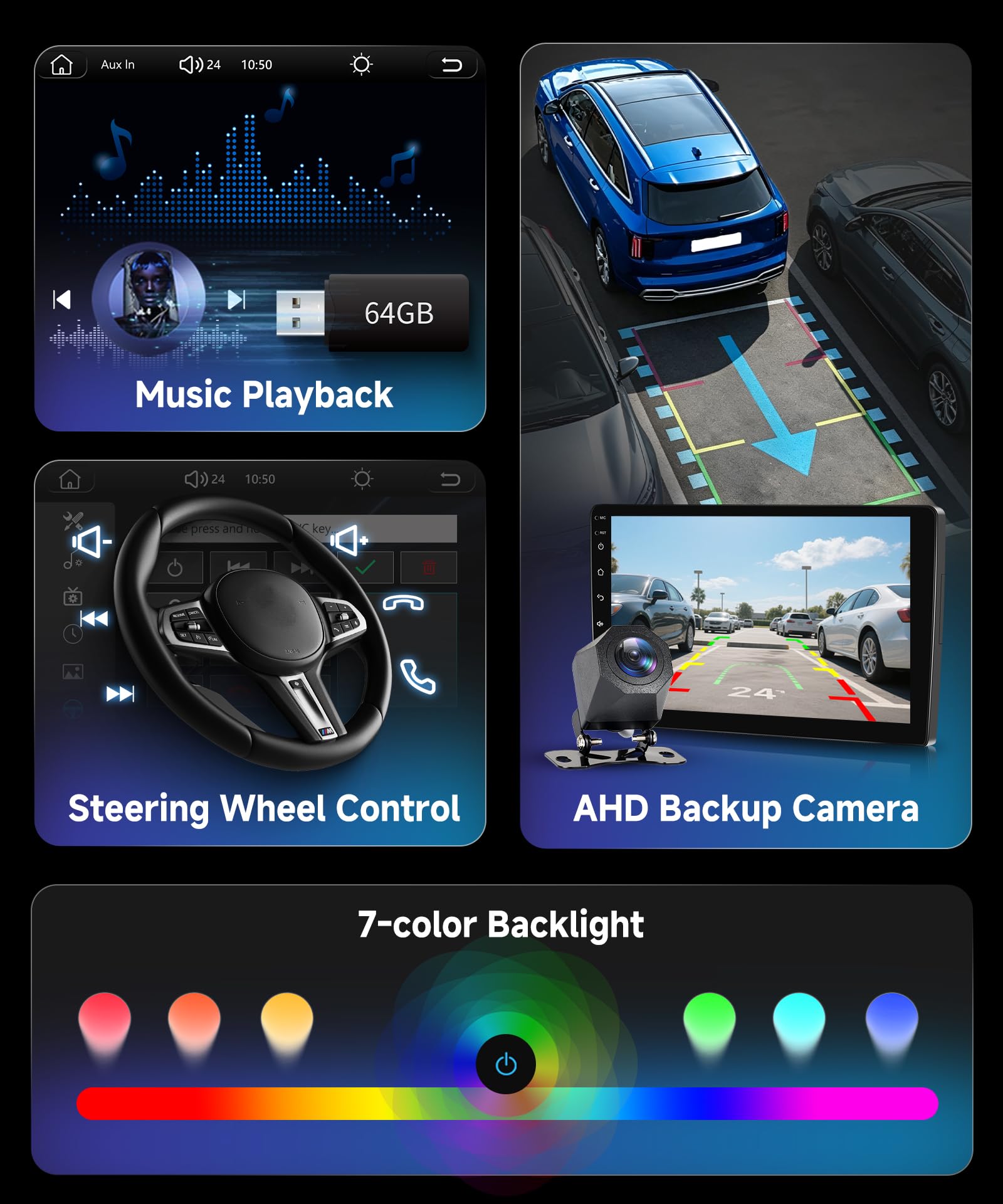 Hodozzy Autoradio per Renault Trafic 2001-2010/Opel Vivaro 2006-2010/Nissan Primastar 2006-2014 con Wireless Carplay Android Auto, con Bluetooth/RDS FM/Youbube/V-Link/GPS/USB/SWC+Telecamera Posteriore