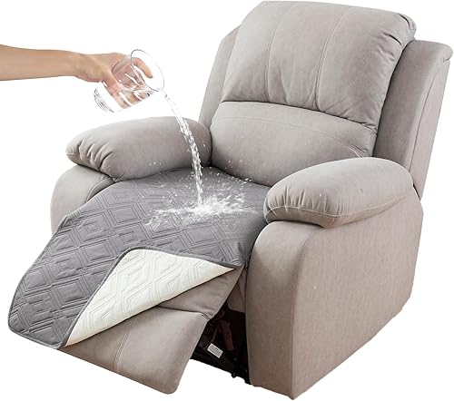 Miniatura 41 de Genina Funda de sofá 100% impermeable para sofá de 3 cojines, fundas de sofá antideslizantes lavables para sofá modular en forma de L, protector de