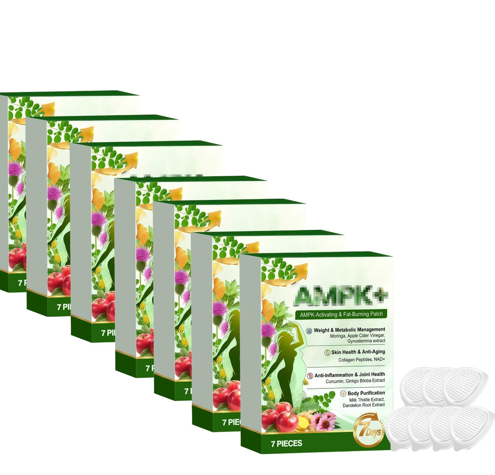 Moringa 10-IN-1 Pflaster, natürliche Schlankheit , natürliche Inhaltsstoffe | Natürlicher unterstützt den Stoffwechsel, reinigt den Körper, fördert das Gelenkwohlbefinden und das Gewichtsmanagement.