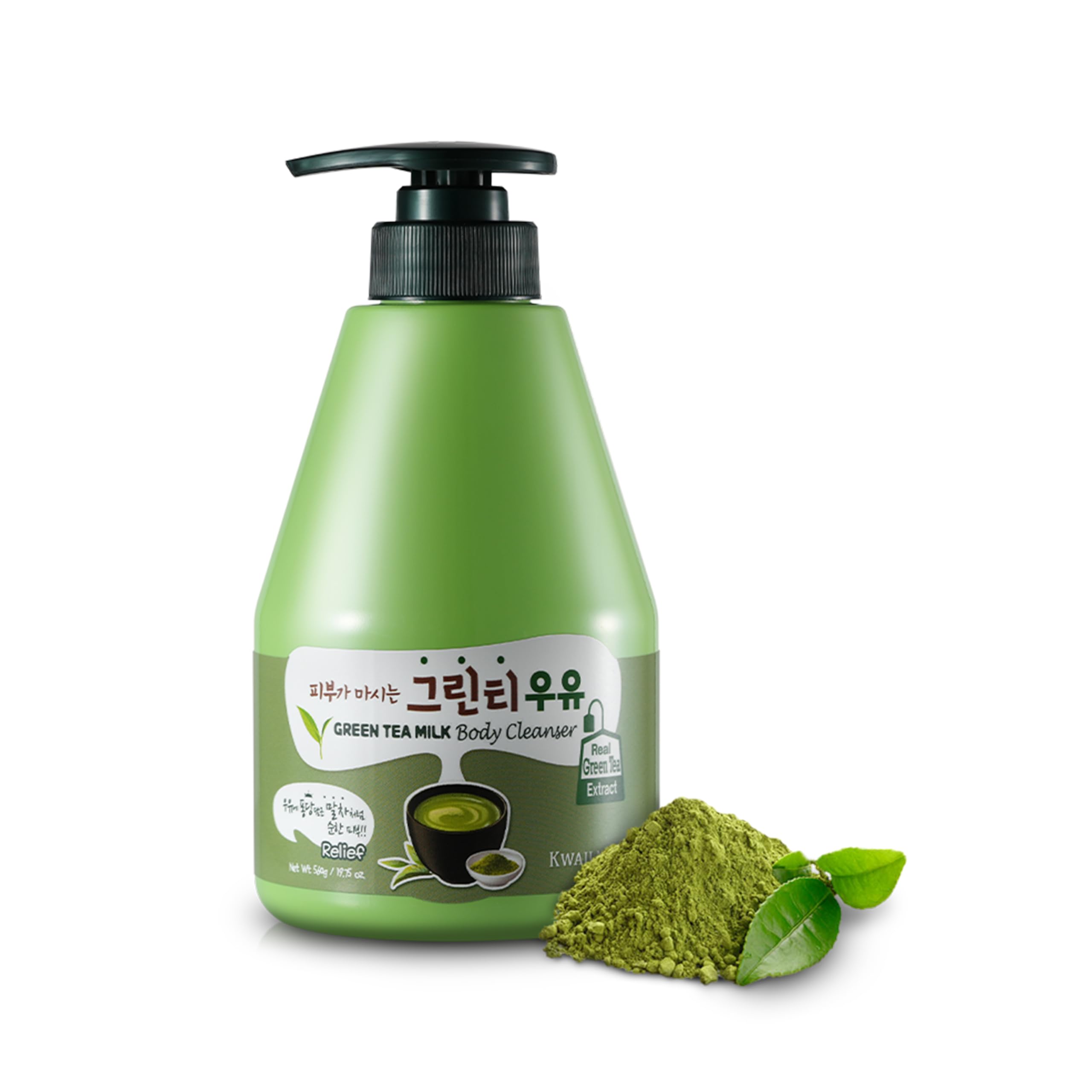 WELCOS KWAILNARA Green Tea Milk Body Cleanser 560 g / 19.75 oz.