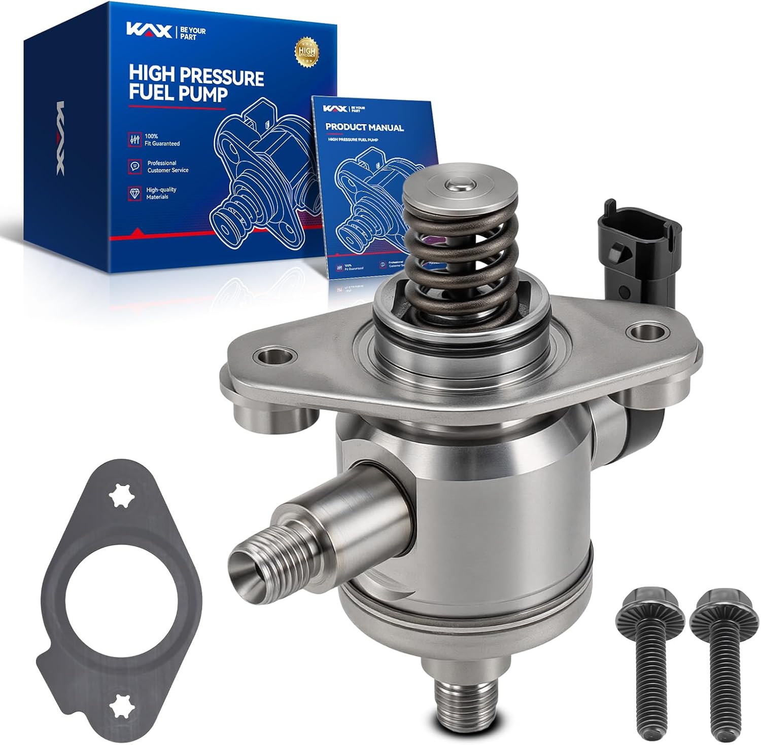 KAX High Pressure Fuel Pump for VW & Audi 1.8T / 2.0T Turbo (2014–2018) – Fits Jetta, Passat, Golf, Beetle & Audi A4 allroad, Q5 PHEV, Q7 Replaces HM10049