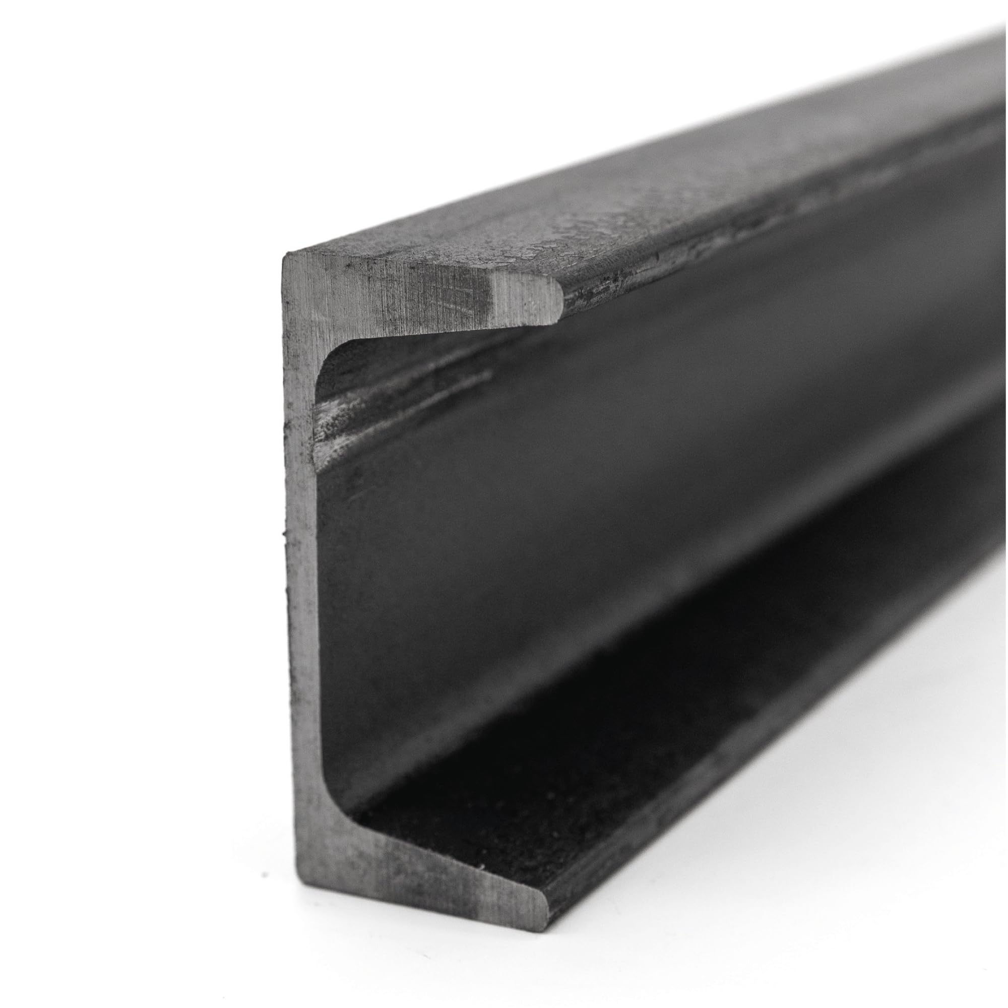 Hot Rolled ASTM A36 Carbon Steel, Bar Size Channel 2" Depth x 1" Flange Width x 0.125" Web Thickness, 12" Cut Length, Easy to Weld and Machine for