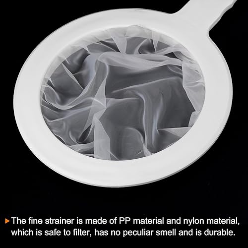 Vista 33 de PATIKIL Colador de filtro de alimentos de 9 x 6 pulgadas, paquete de 3 filtros de malla de malla de 80 filtros de malla fina con mango para filtro