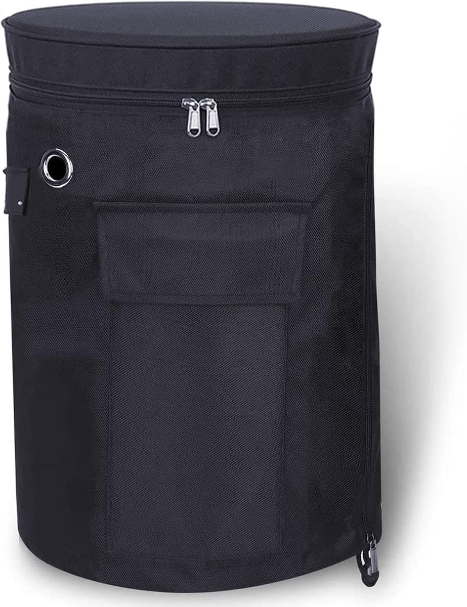 Propane Tank Cover Fits 20-Pound Steel Propane Cylinder, 600D Oxford Cloth | Propane Gas Tank Cover with Stable Tabletop Feature,UV and Weather Resistant,Ventilated with Storage Pocket