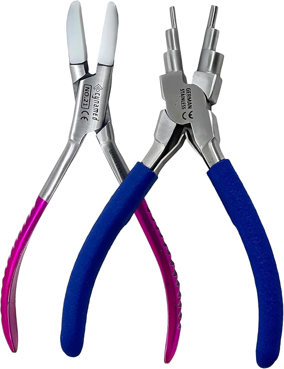 Premium German 2 EA Jewelry Pliers Including 6 in 1 Bail Making Pliers Jewelry Bail Pliers,Nylon Nose Pliers for Jewelry Making Beading Looping Shaping Wire DIY Crafts - Image 3