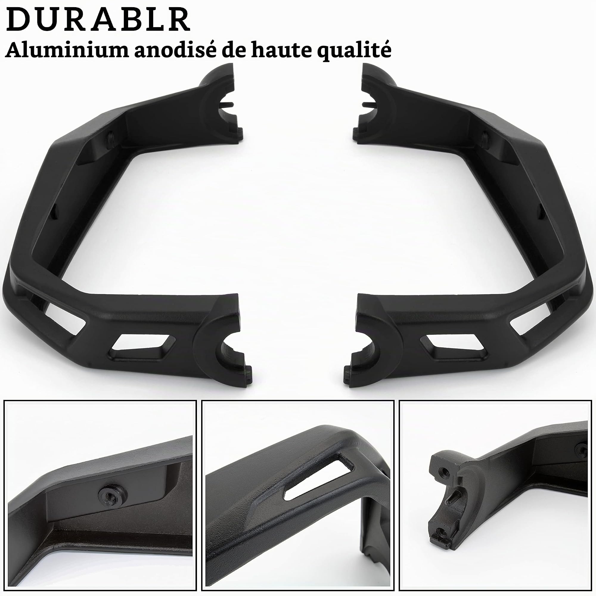 SAUTVS Kit de protège-Mains en Aluminium Noir pour Can-Am Ryker 600 900 Sport & Ryker Rally Edition Tous modèles (2 pièces, Remplacement #219400998)