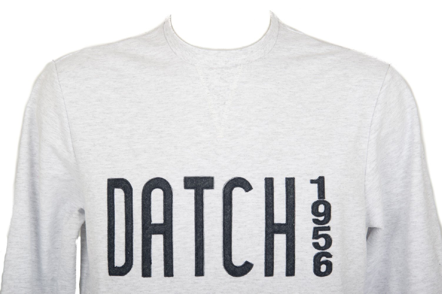 Datch Felpa Maglia Manica Lunga Girocollo Uomo Articolo HM0003, D106 off White, S