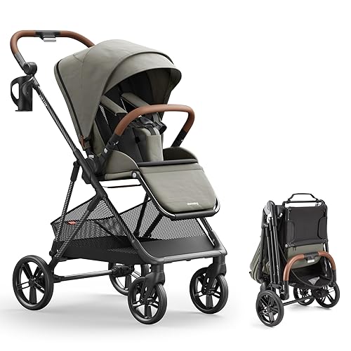 Miniatura 16 de MAMAZING Cochecito de bebé con cuna de tamaño completo, azul marino oscuro Azul marino oscuro,Cinder,Meteorito,Vetiver