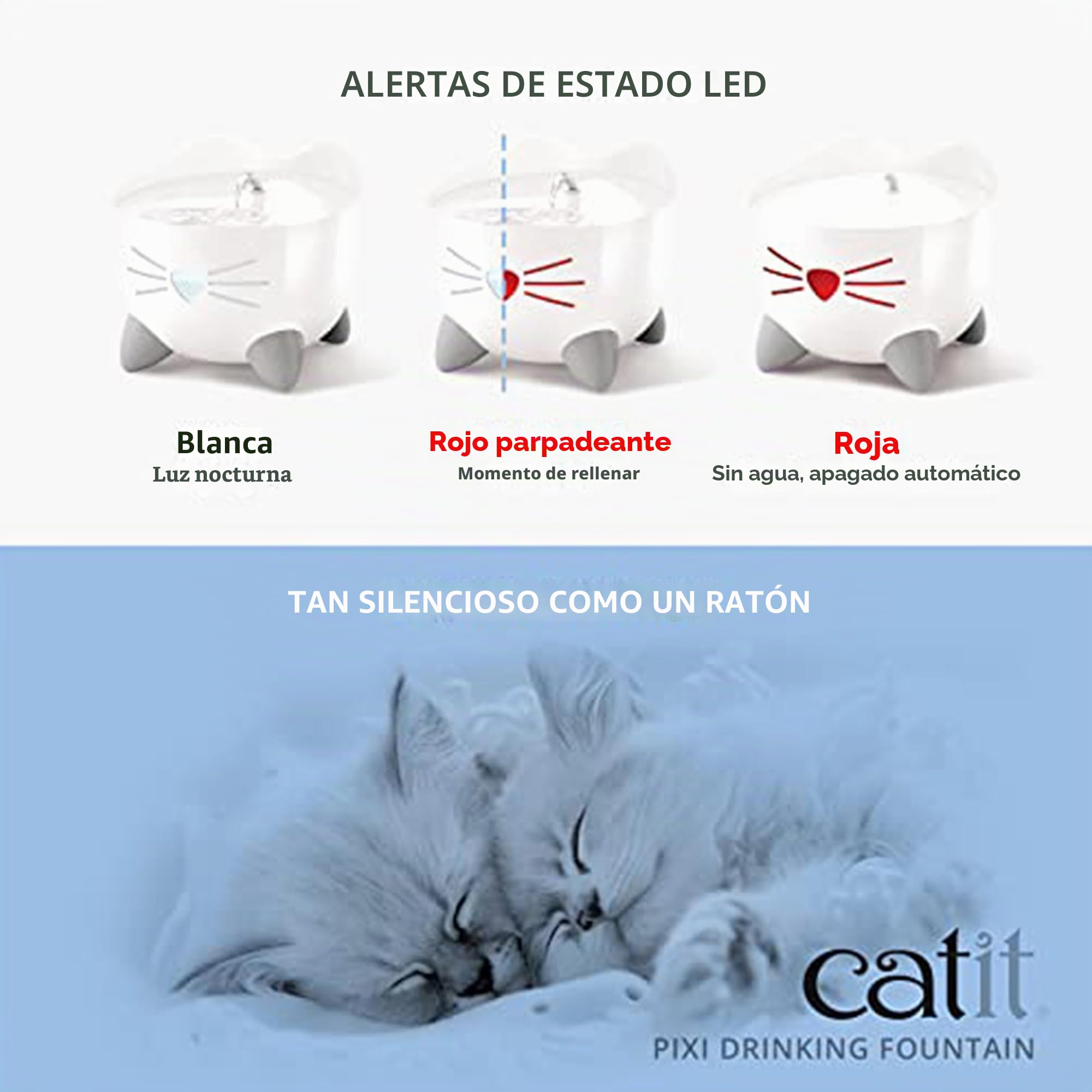Bebedero fuente para gatos