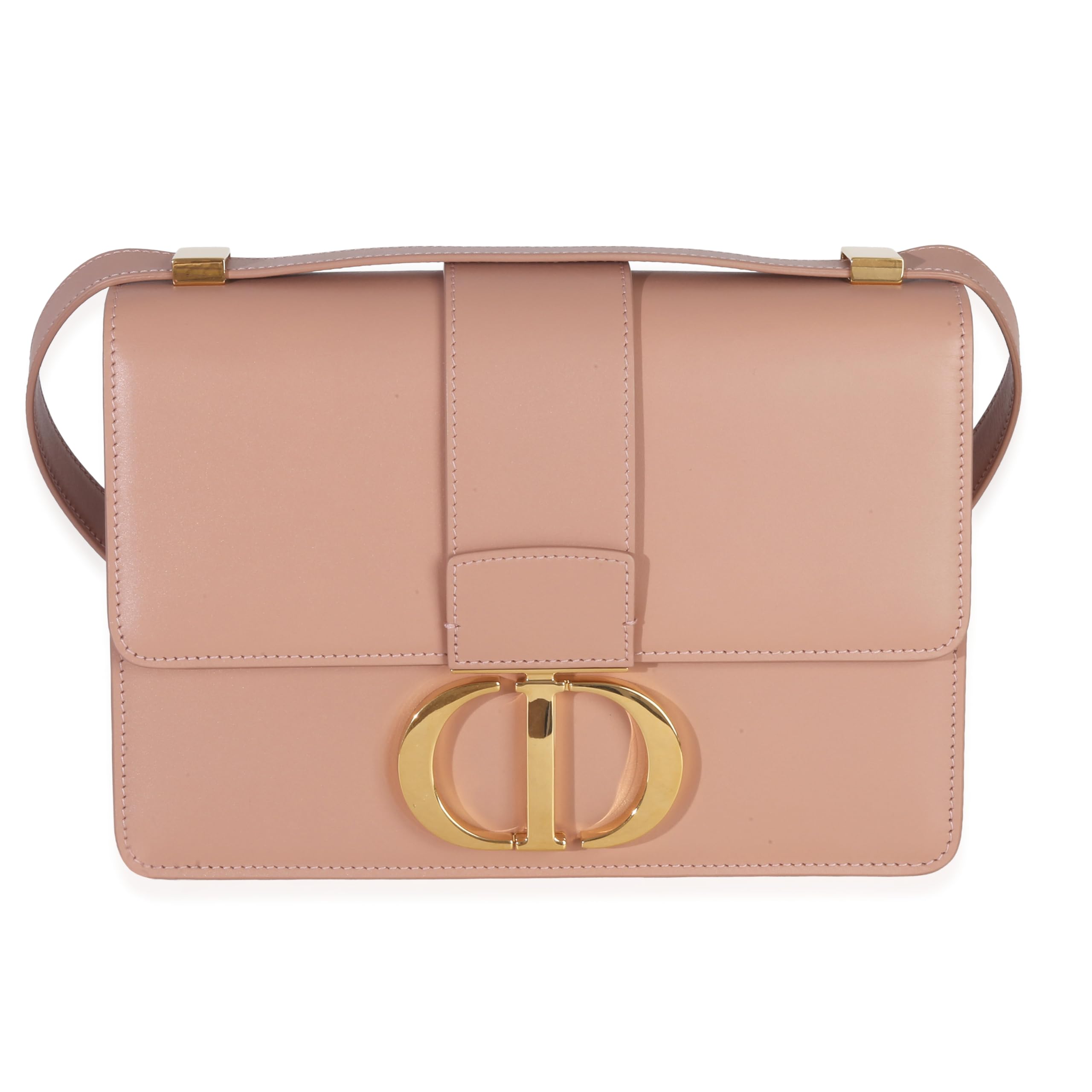 Dior Pre-Loved Beige Smooth Box Calfskin 30 Montaigne Flap Bag, Beige, Pink