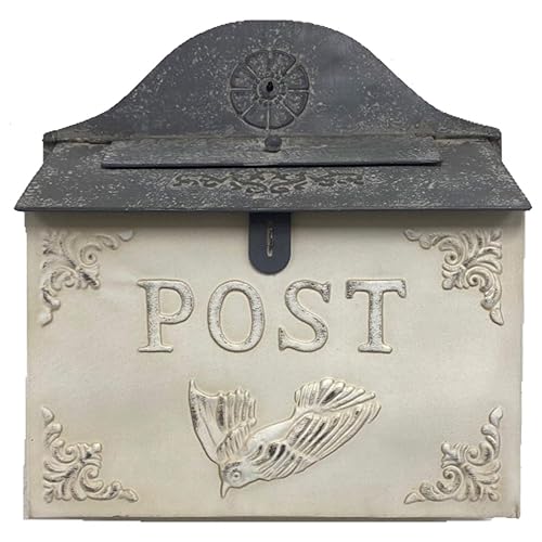 Vintage Style Post Box – Horizontal Metal Event Card Collection